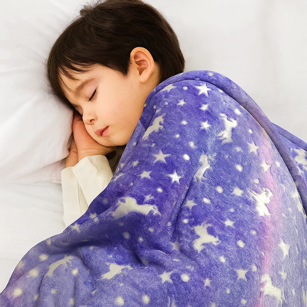 Manta luminosa niños