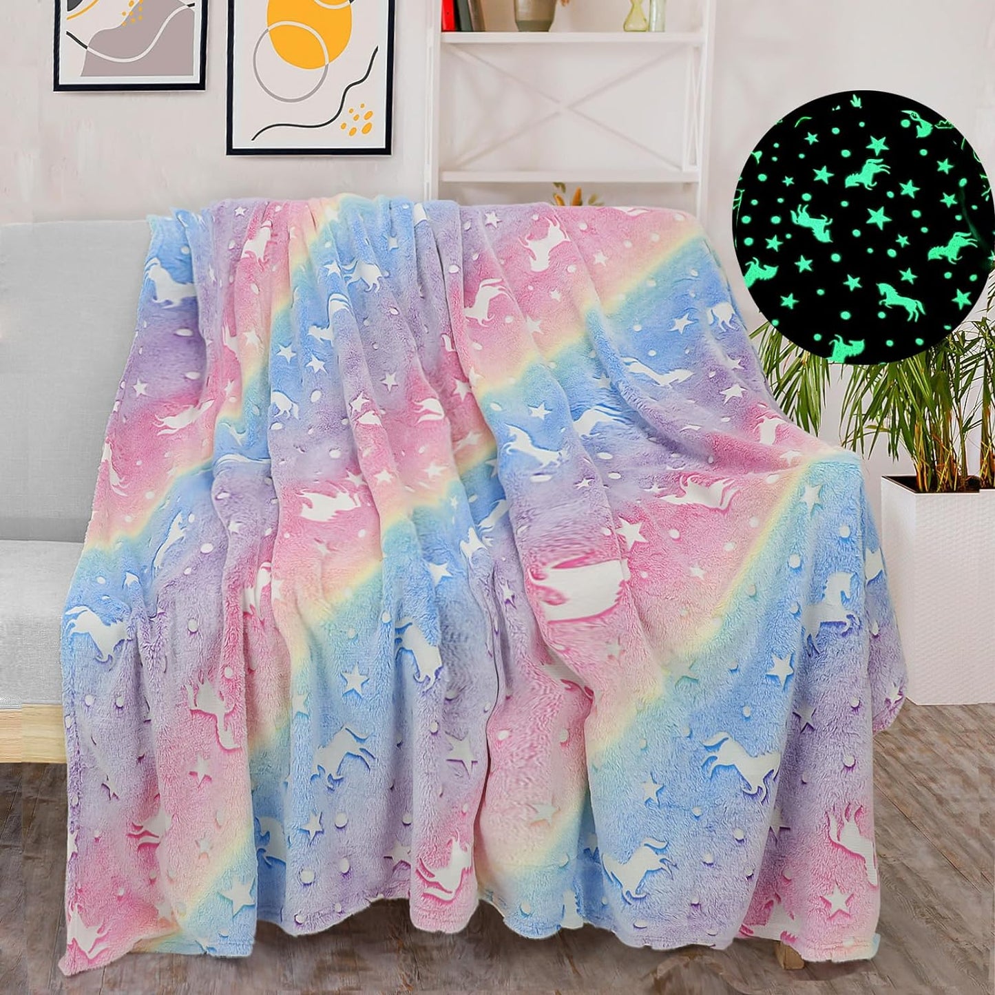 Manta luminosa niños