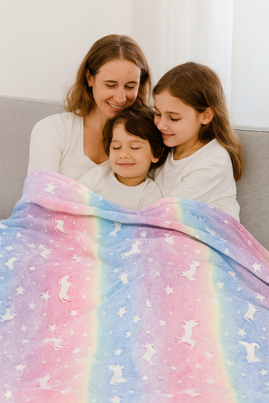 Manta luminosa niños