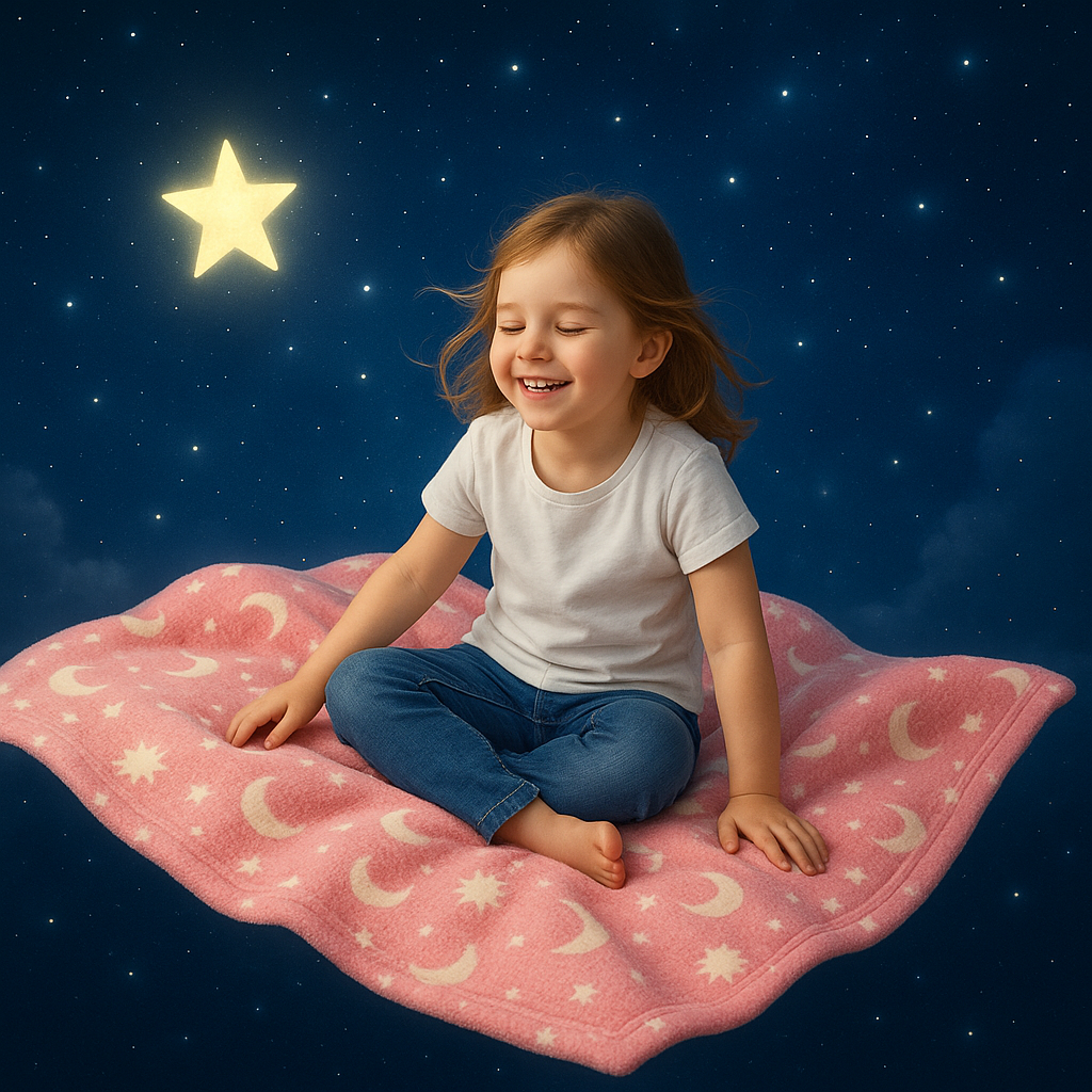 Manta luminosa niños
