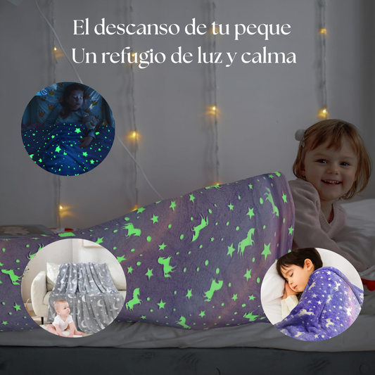 Manta luminosa niños